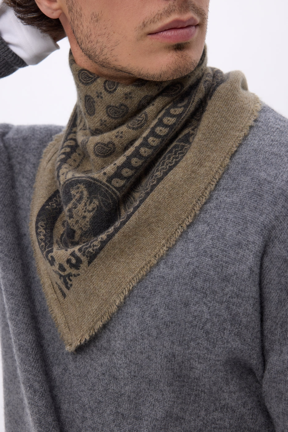 Petit Bandana Rodéo Small Rodeo - Khaki Chine - Homme