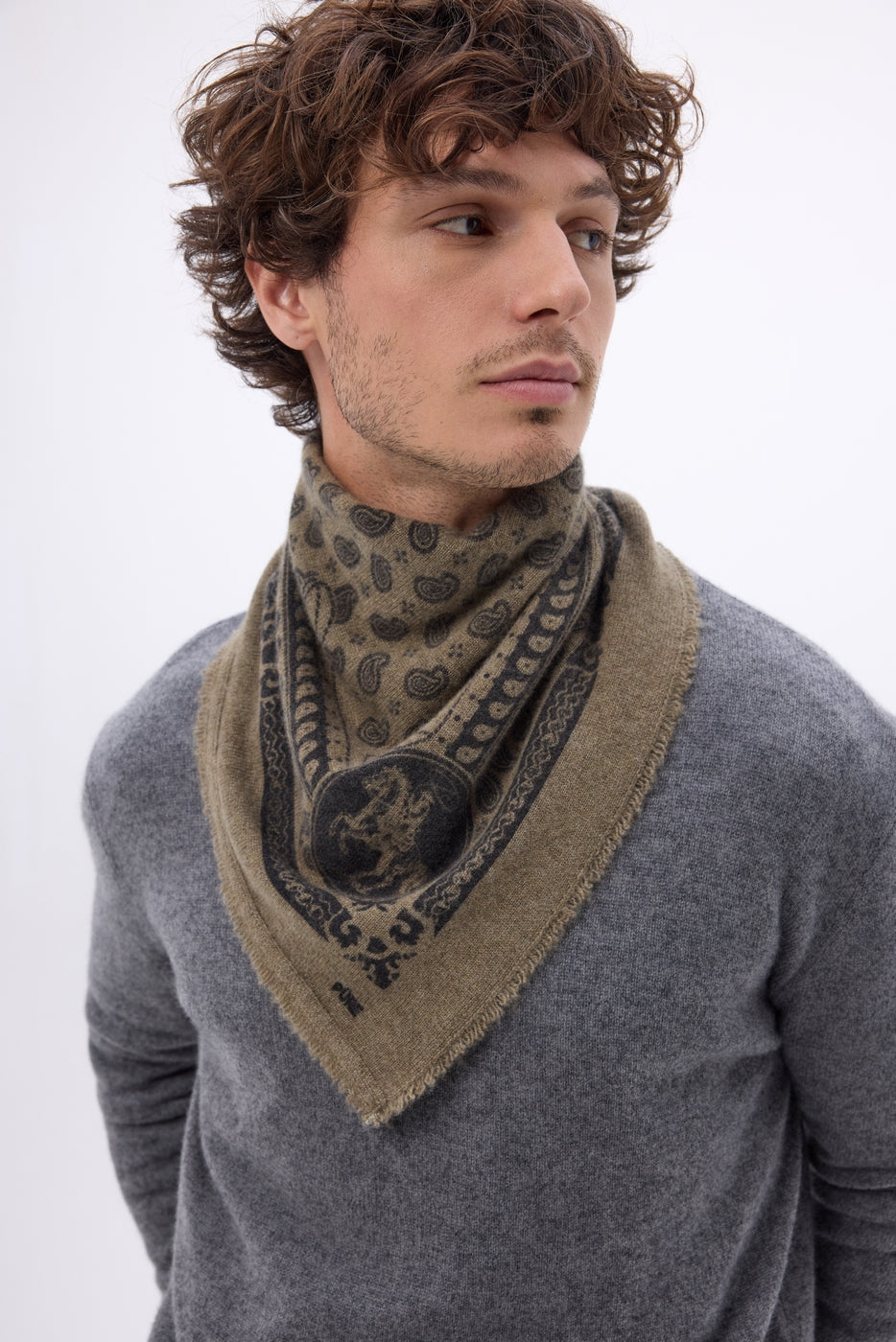 Petit Bandana Rodéo Small Rodeo - Khaki Chine - Homme
