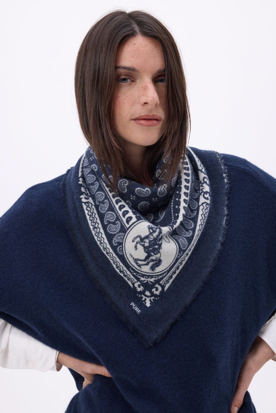 Petit Bandana Rodéo Small Rodeo - Bleu Marine - Femme