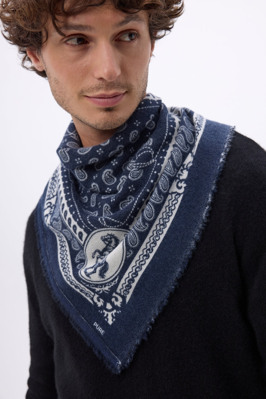 Bandana pequeño de rodeo Small Rodeo - azul marino - hombre