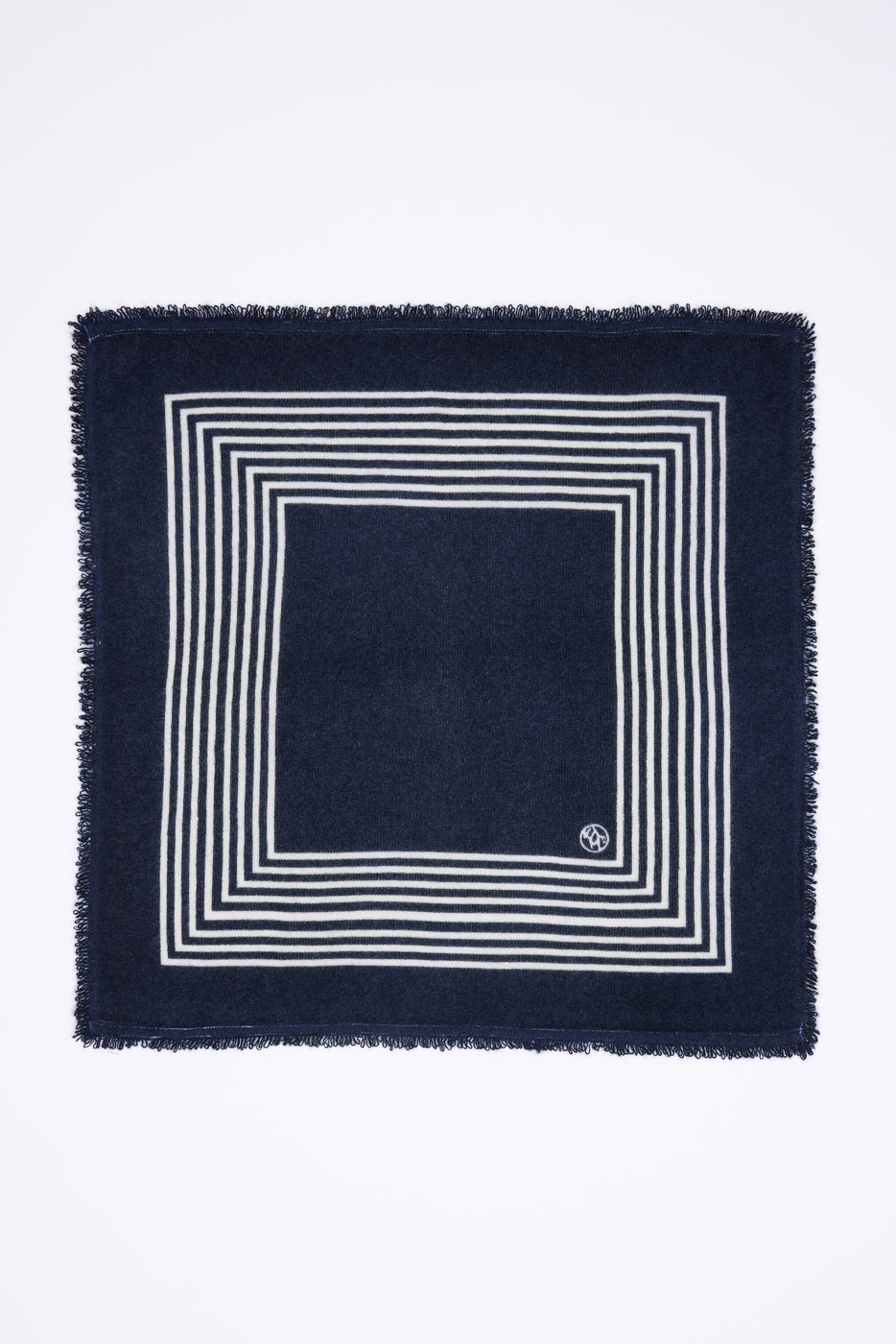 Petit Bandana Square Stripes - Bleu Marine - Homme