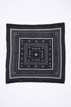 Petit Bandana Star - Noir - Femme - 100% Cachemire