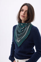 Petit Bandana Star - Vert Bouteille - Femme