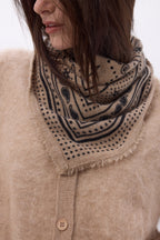 Small Star Bandana - Cream Beige - Women