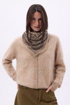 Small Star Bandana - Cream Beige - Women