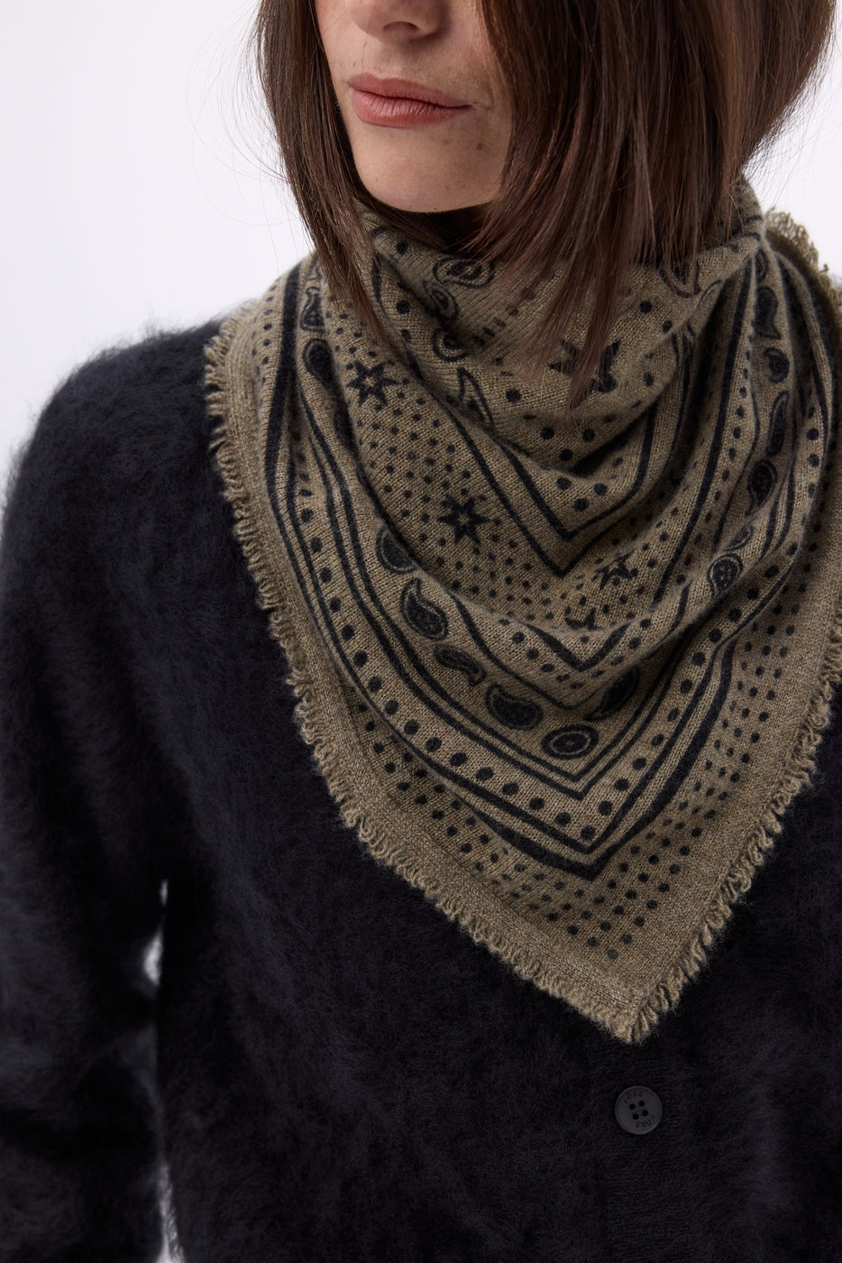 Small Star Bandana - Heather Khaki - Women