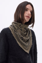 Small Star Bandana - Heather Khaki - Women