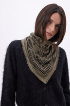 Small Star Bandana - Heather Khaki - Women