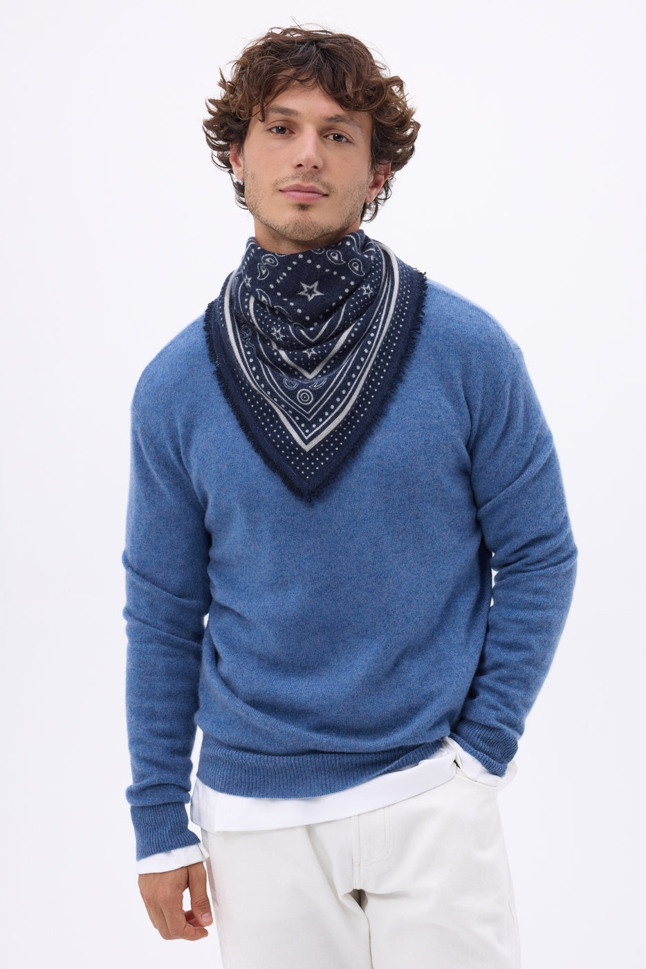 Bandana Star pequeño - Azul marino - Hombre