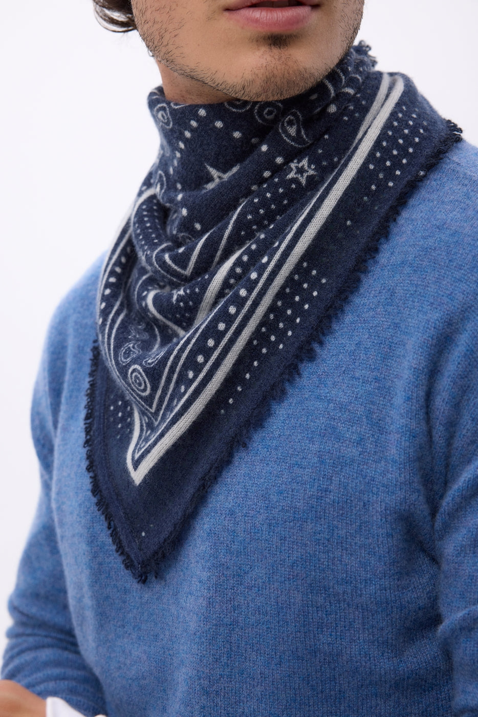 Bandana Star pequeño - Azul marino - Hombre