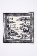 Small Toile De Jouy Bandana - Black - Men