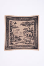 Bandana pequeño Toile de Jouy - Beige crema - Mujer