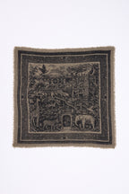 Petit Bandana Toile De Jouy - Khaki Chine - Enfant