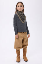 Petit Bandana Toile De Jouy - Khaki Chine - Enfant