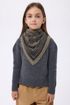 Petit Bandana Toile De Jouy - Khaki Chine - Enfant