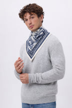 Bandana pequeño Toile De Jouy - Azul marino - Hombre