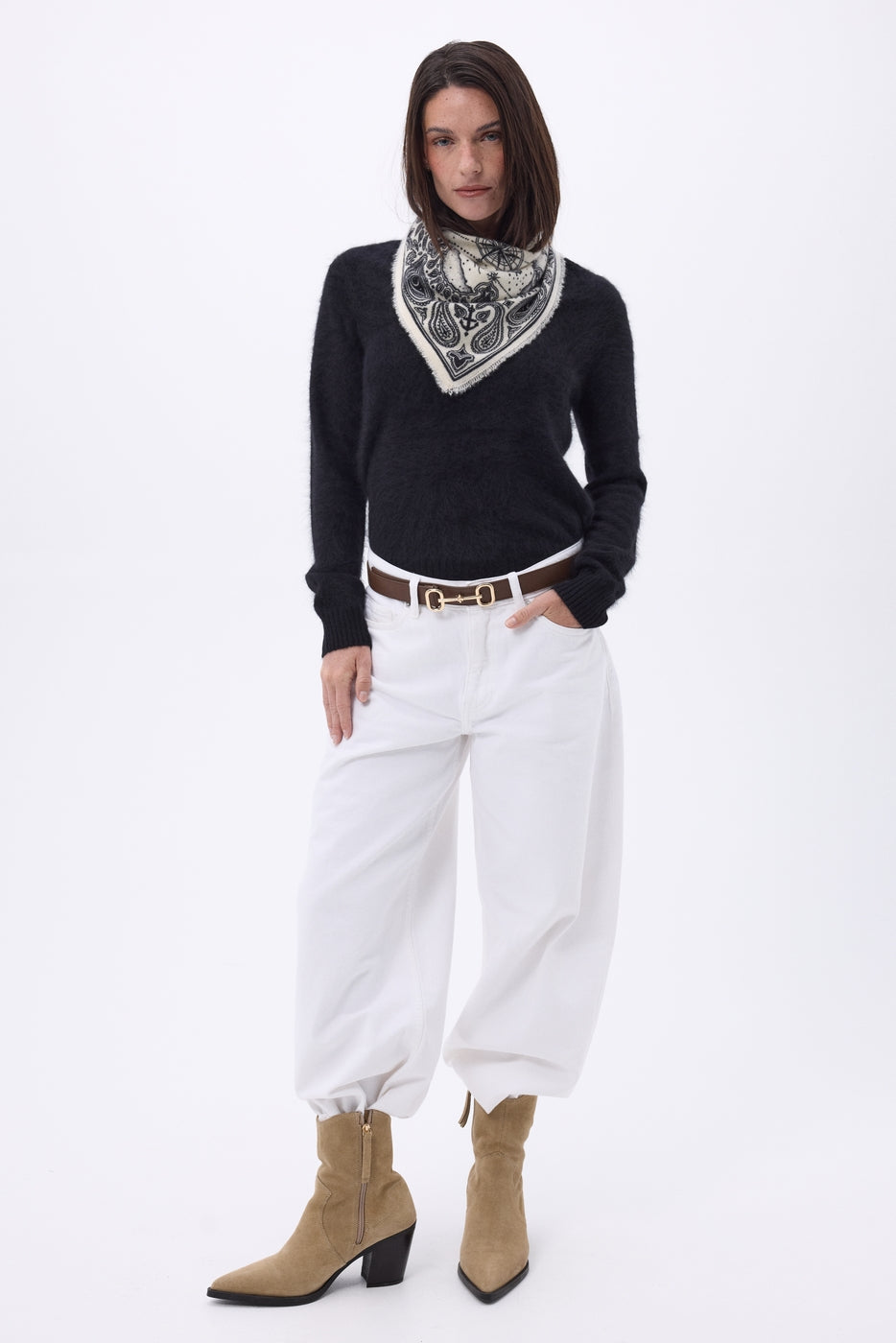 Small Vasco Bandana - White - Women