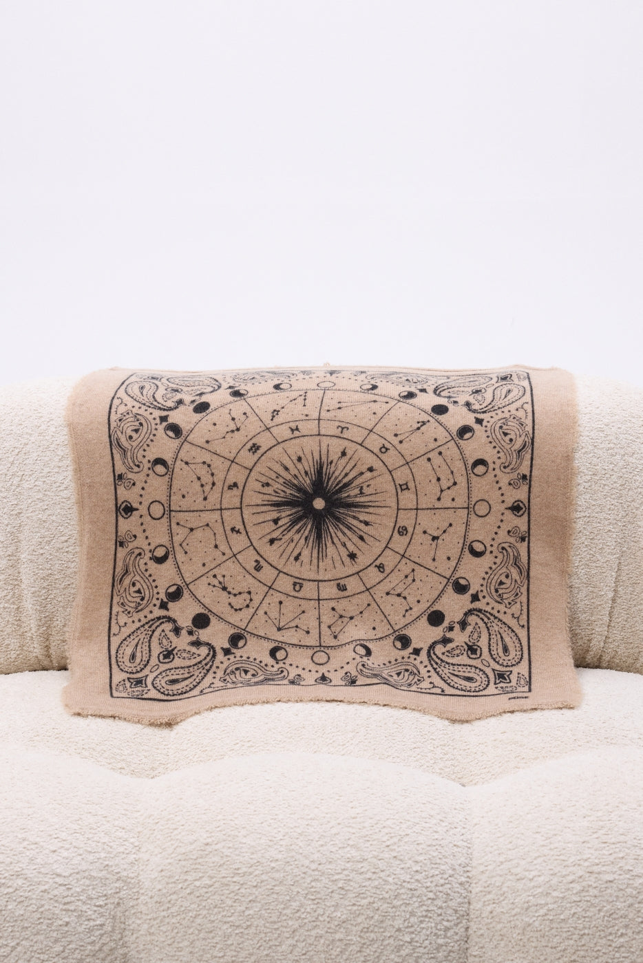 Petit Bandana Zodiac - Beige Creme - Femme