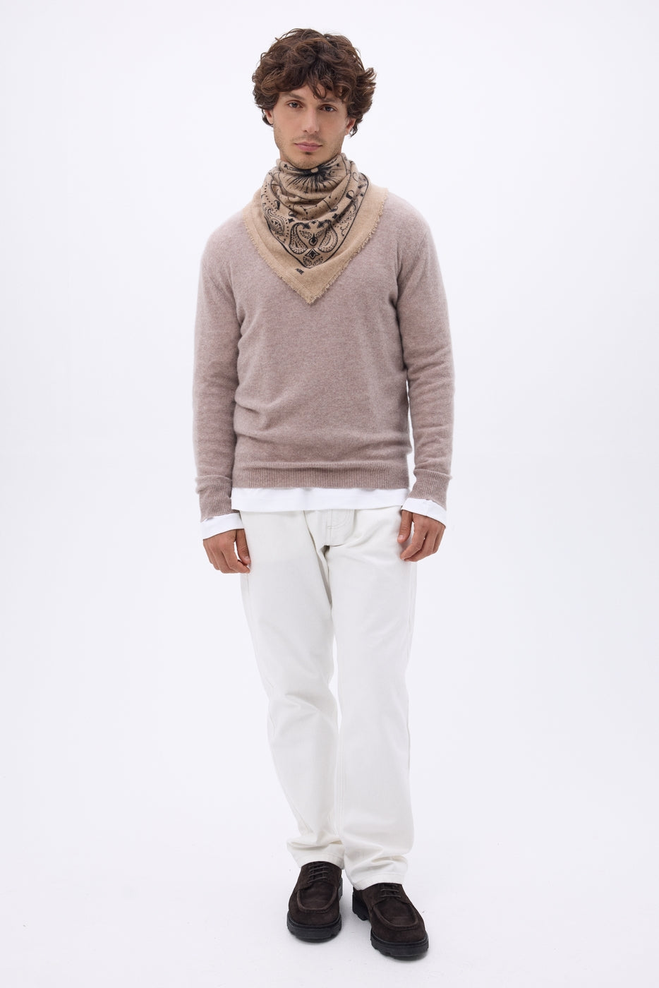 Petit Bandana Zodiac - Beige Creme - Homme