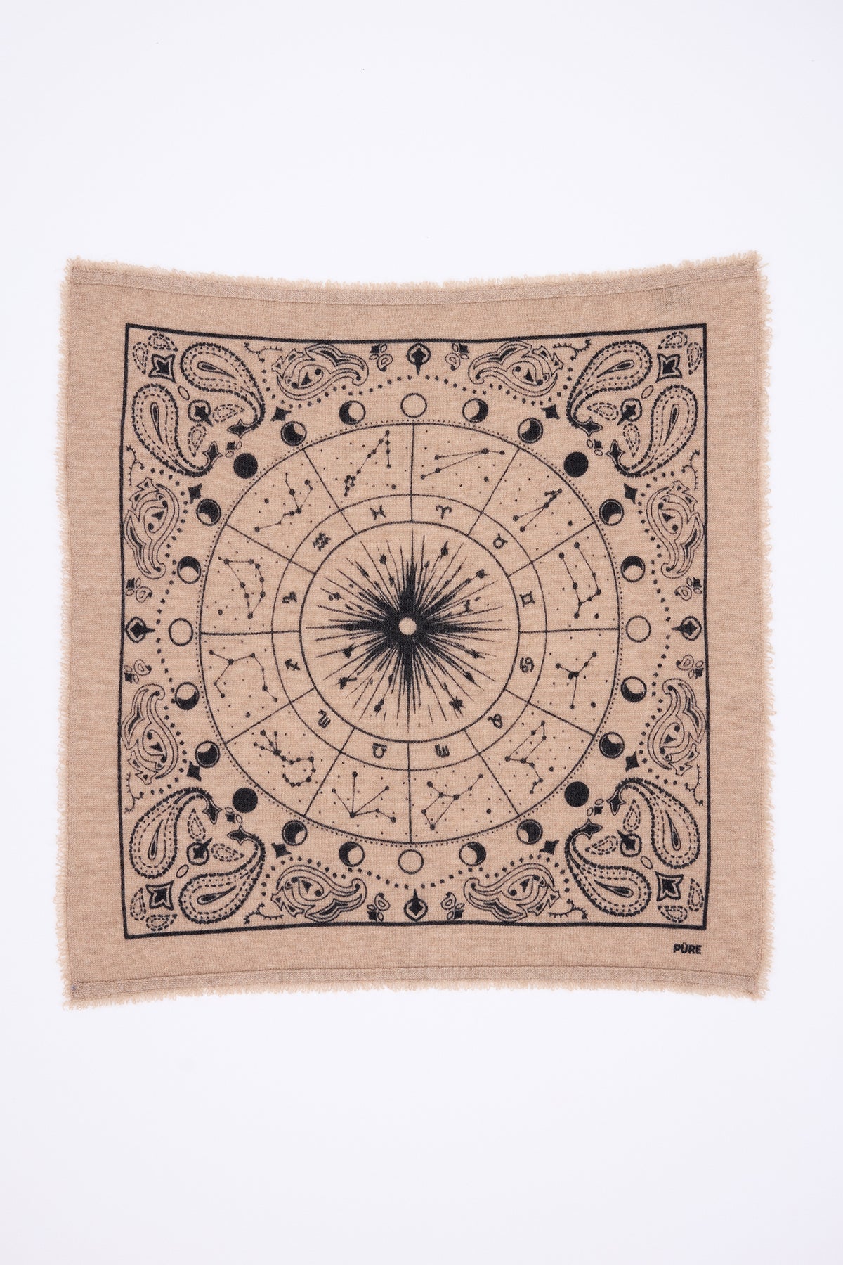 Petit Bandana Zodiac - Beige Creme - Femme