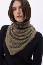 Bandana pequeño Zodiac - caqui jaspeado - mujer