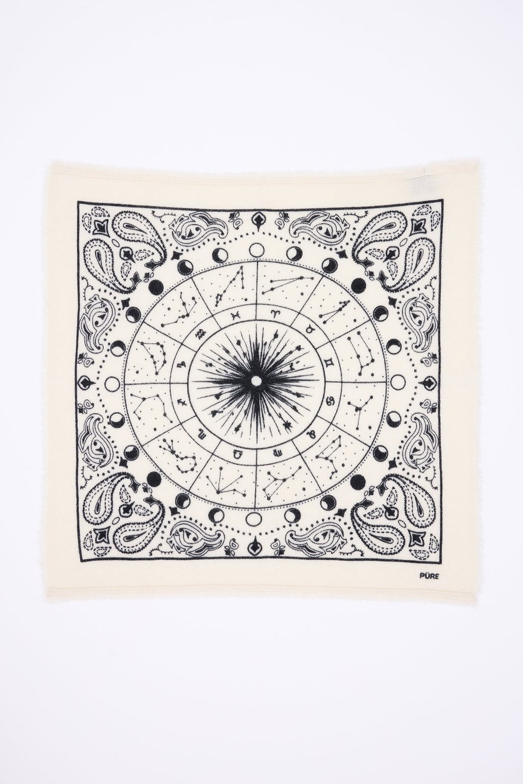 Small Zodiac Bandana - White - Women