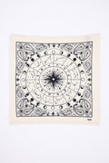 Mała Bandana Zodiac - Biała - Damska - 100% Kaszmir
