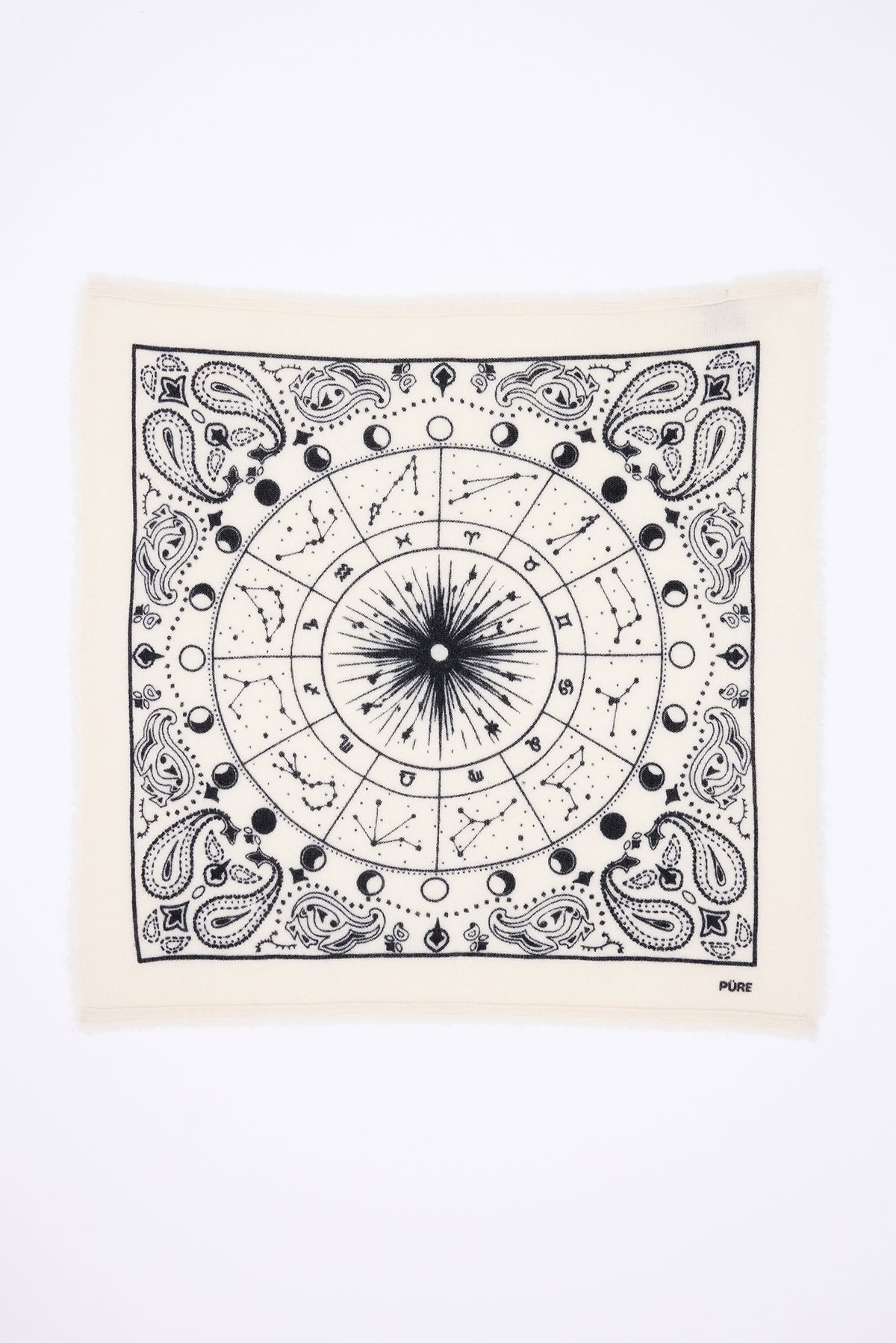 Small Zodiac Bandana - White - Women