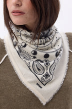 Petit Bandana Zodiac - Blanc - Femme