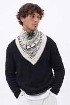 Bandana pequeño Zodiac - Blanco - Hombre