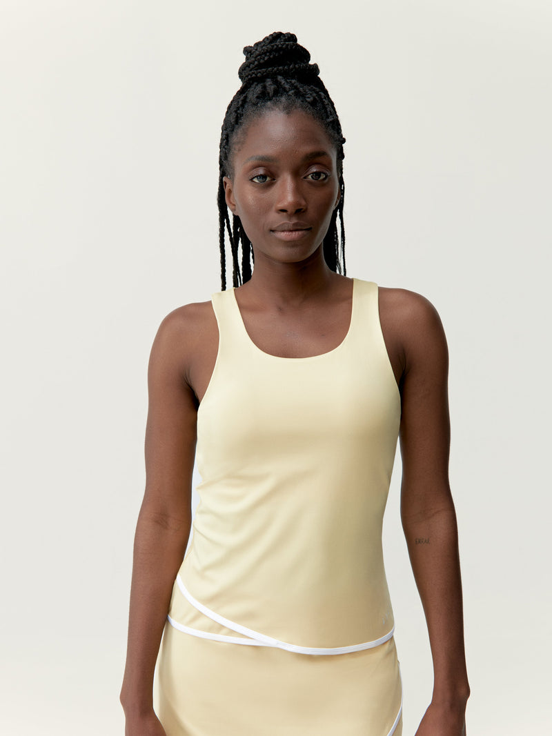 Top Smash - Jaune Doux/Blanc - Femme