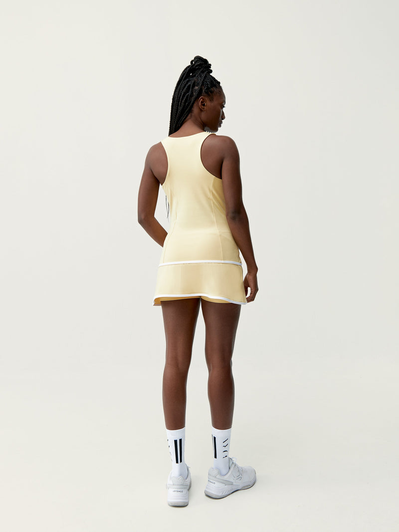Falda Smash - Amarillo suave/Blanco - Mujer