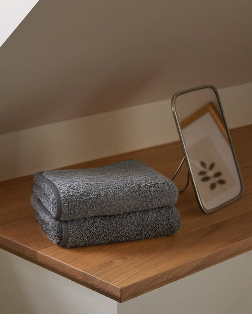 Paire De Serviettes Main - Gris