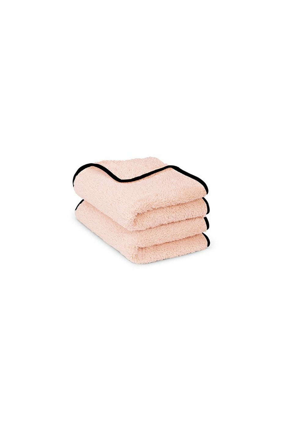 Par handdukar – Rosa med svart kantrand