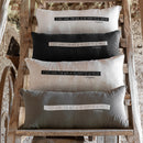 Coussin En Lin À Message 30X70Cm