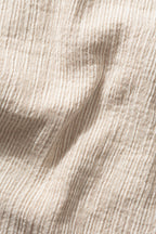 Camisa Beige Liso Rayas Snap