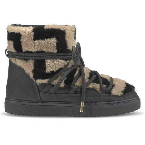 Bottes Shearling Zig Zag - Black