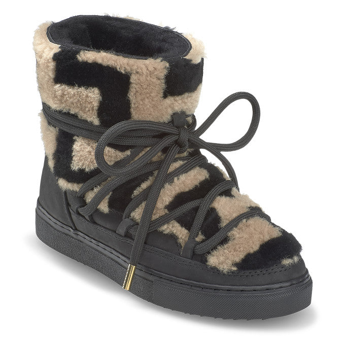 Bottes Shearling Zig Zag - Black
