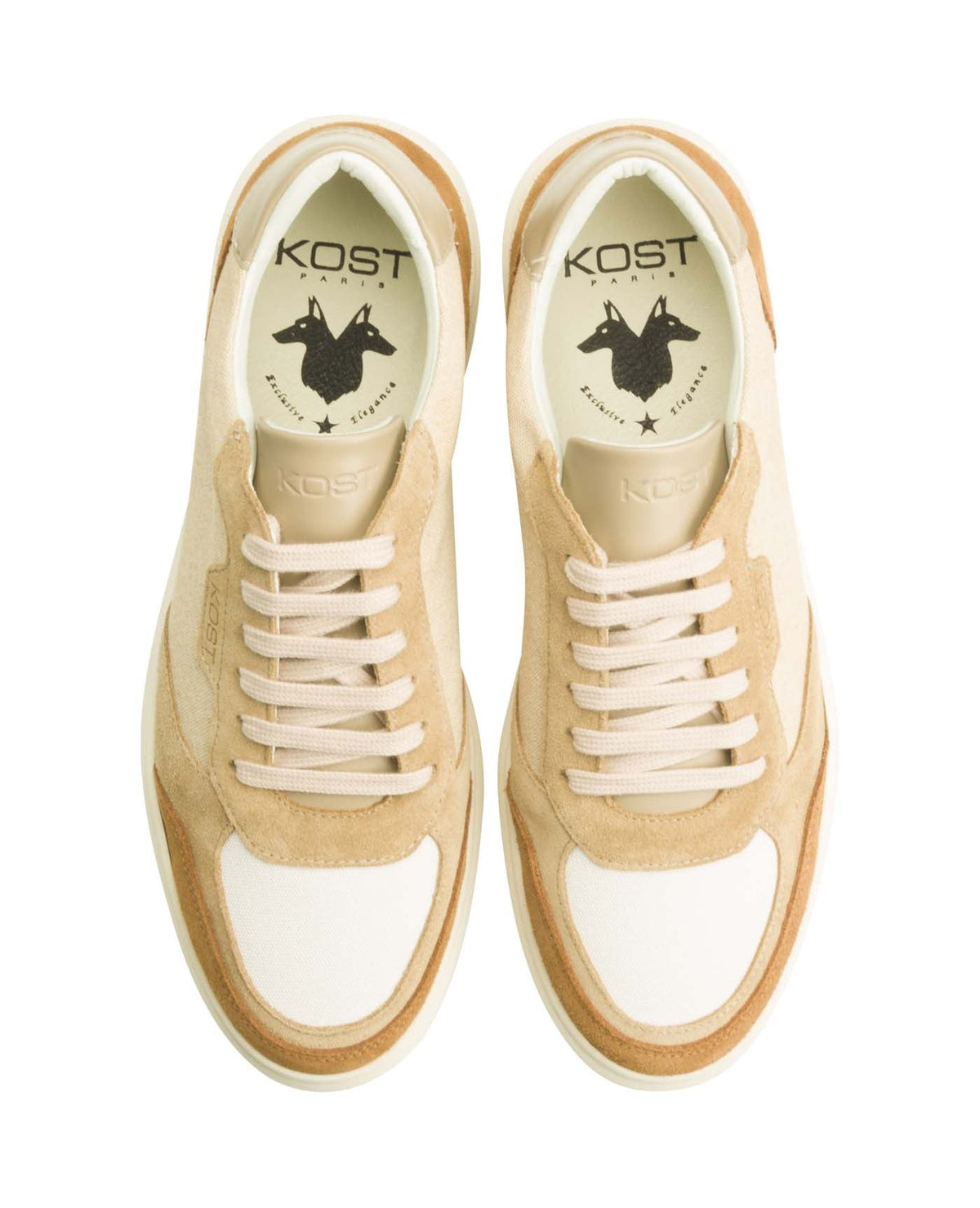 Basket Snooze T - Taupe/Ecru/Cognac