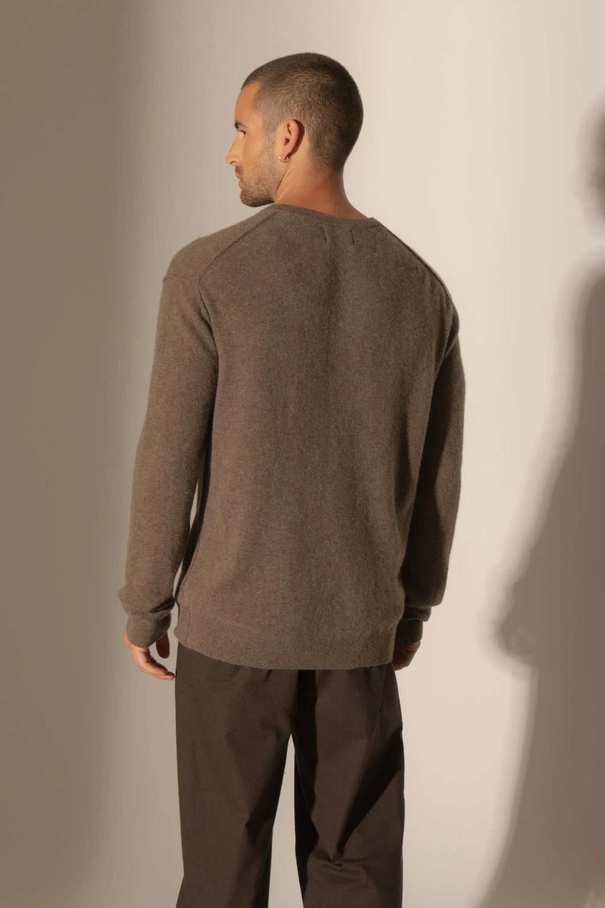 Pull Col Rond Soan - Taupe Chiné