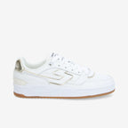 Brooklyn Court W - Nappa/Metal - White/Gold