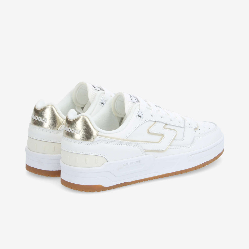 Brooklyn Court W - Nappa/Metal - White/Gold