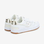 Brooklyn Court W - Nappa/Metal - White/Gold