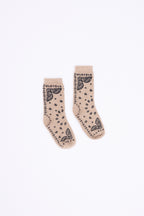 Calcetines bandana Presley - Beige crema negro - Unisex