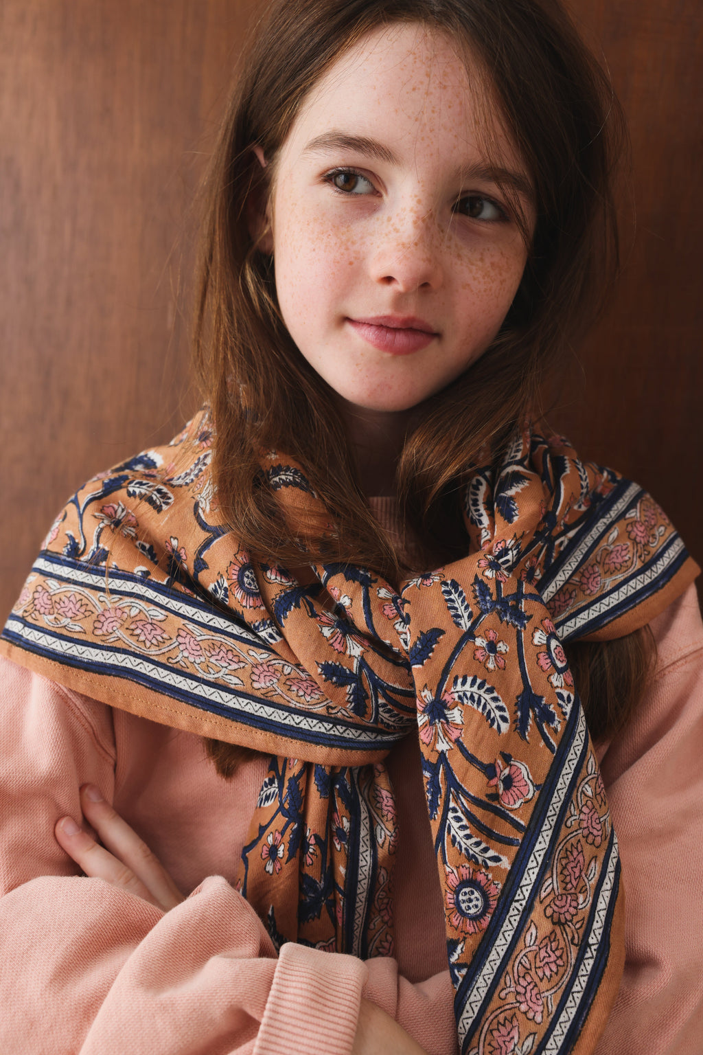 Foulard Adulte Dheli Abricot