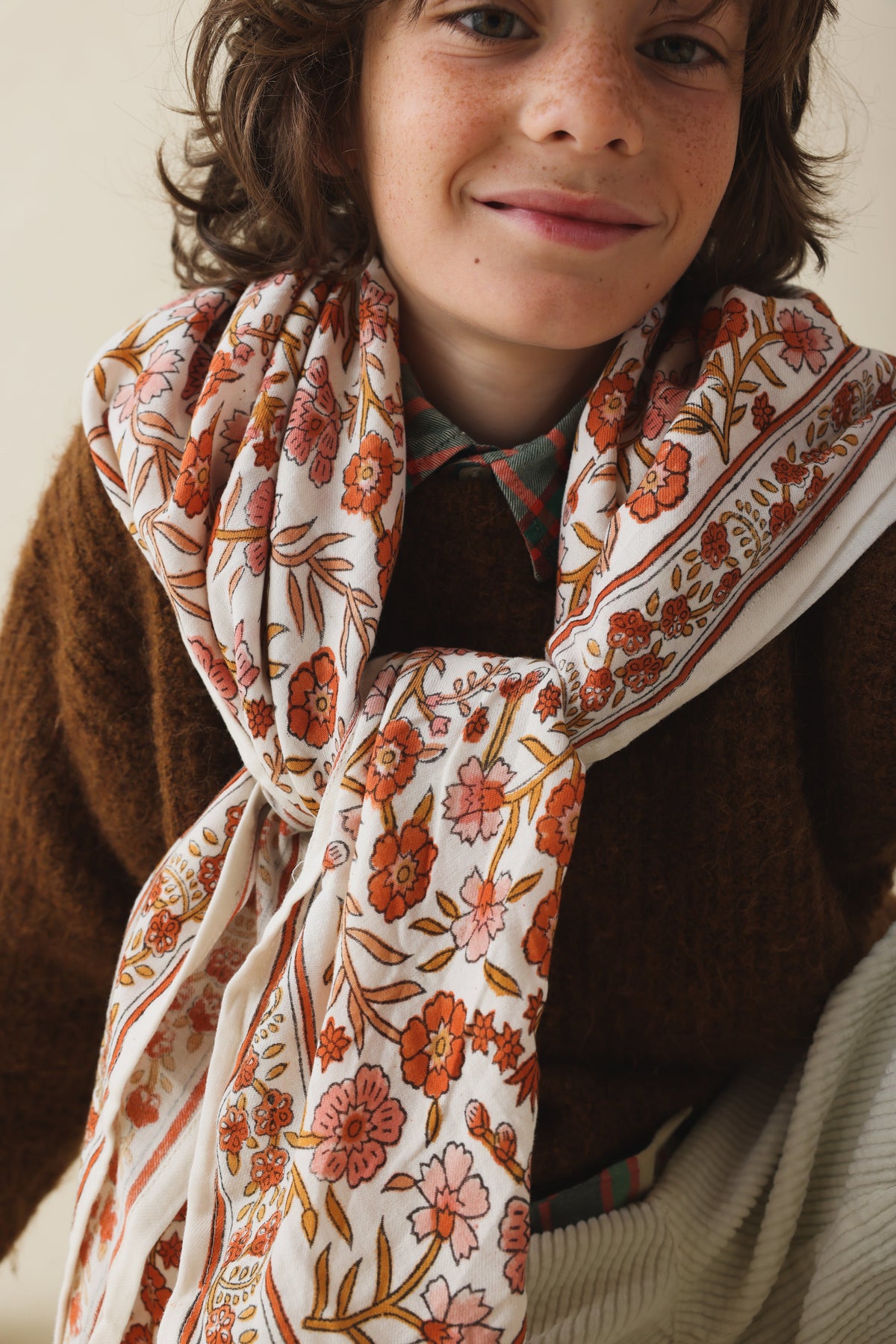 Foulard Adulte Delhi Brique