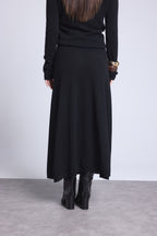 Falda Larga Sofia - Negro - Mujer