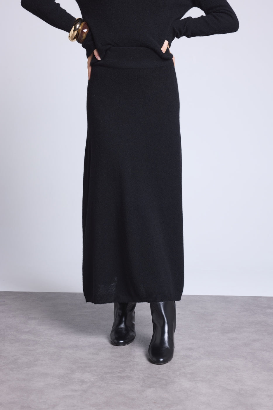 Falda Larga Sofia - Negro - Mujer