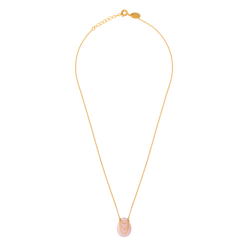 Collier Solange Quartz Rose