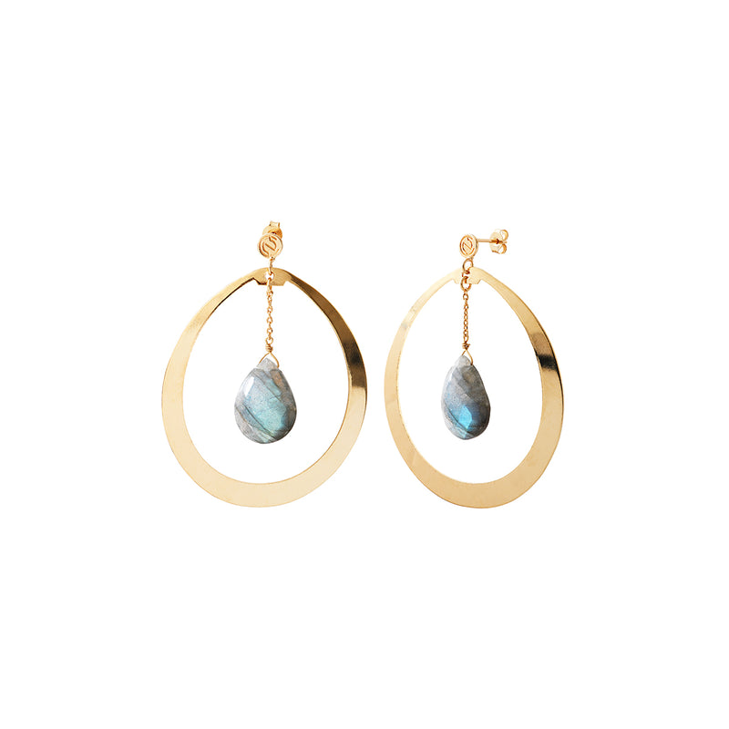 Creoles Solange Labradorite